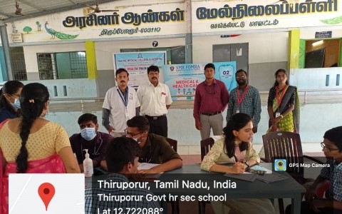 health camp at thiruporur govt boys hss