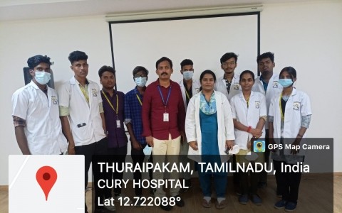 industrial visit to curi hospital thoraipakkam