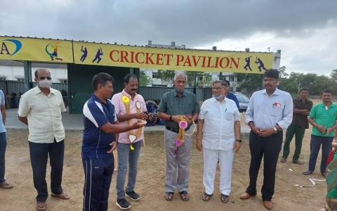 inauguration of cricket pavilion